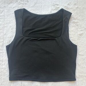 Source Unknown Classic Black Crop Top